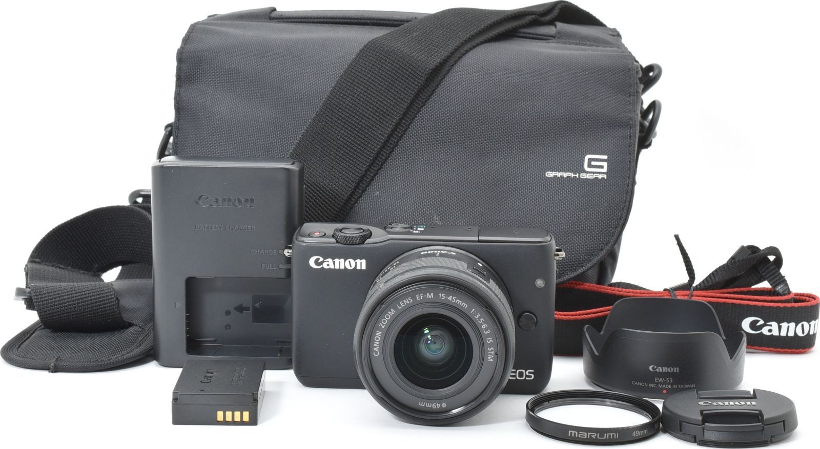 L11[7153]28 キヤノン Canon EOS M10 ボディ 15-45mm レンズキット