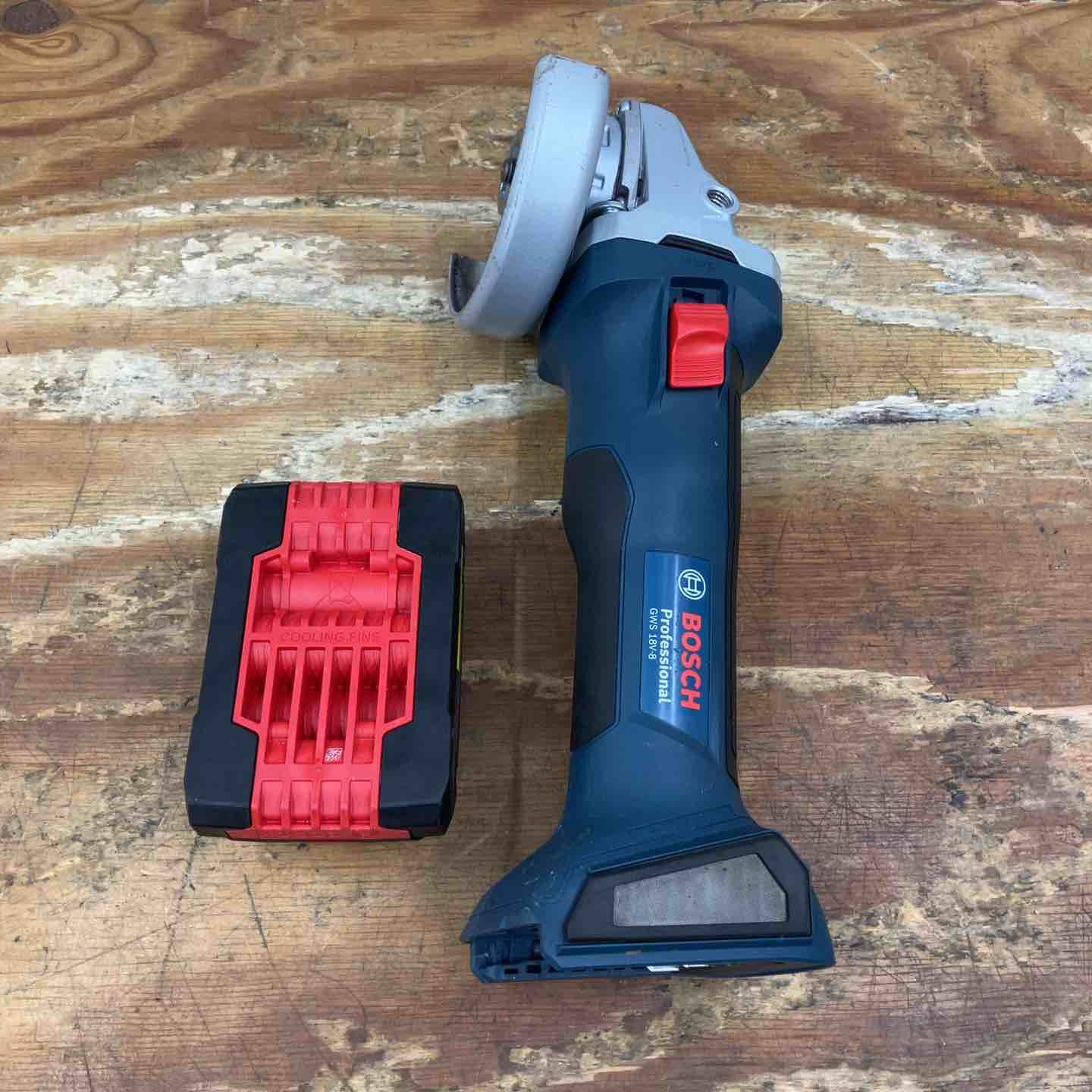 品 ボッシュ BOSCH 100 mm コードレスグラインダー GWS 18 V-8 V バッテリー 付き 柏店