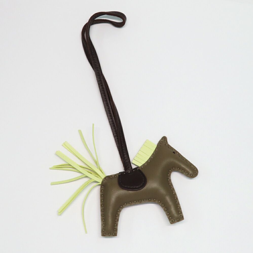 名古屋 エルメス ロデオPM エトゥープ ジョーヌミルトン ルージュセリエ バッグチャーム W刻印 アニョーミロ ラムスキン 小物