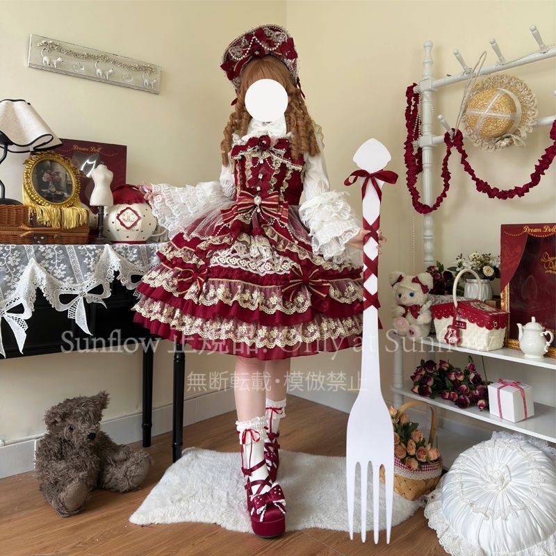 オリジナル ロリータ洋装 宝石之冕 春用 高品質素材 コスプレ イベント