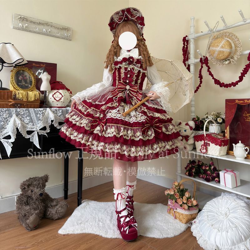 オリジナル ロリータ洋装 宝石之冕 春用 高品質素材 コスプレ イベント