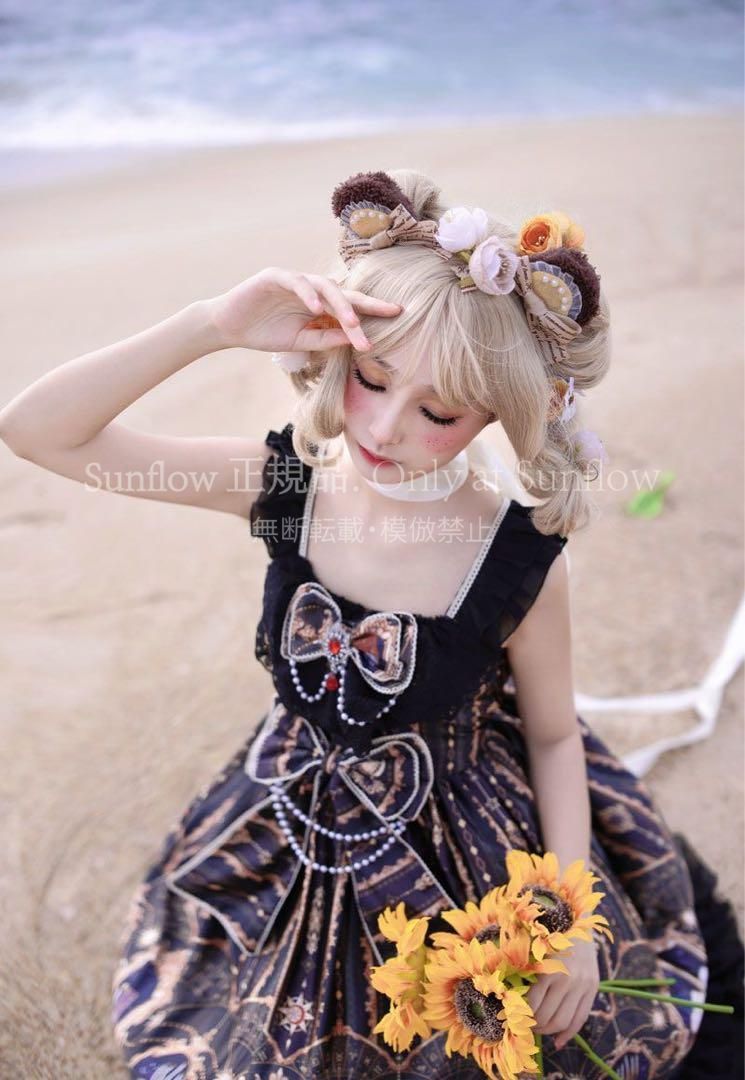 新品未使用】ゴスロリドレス 黒 ゴシック ロリータjsk ワンピース 森