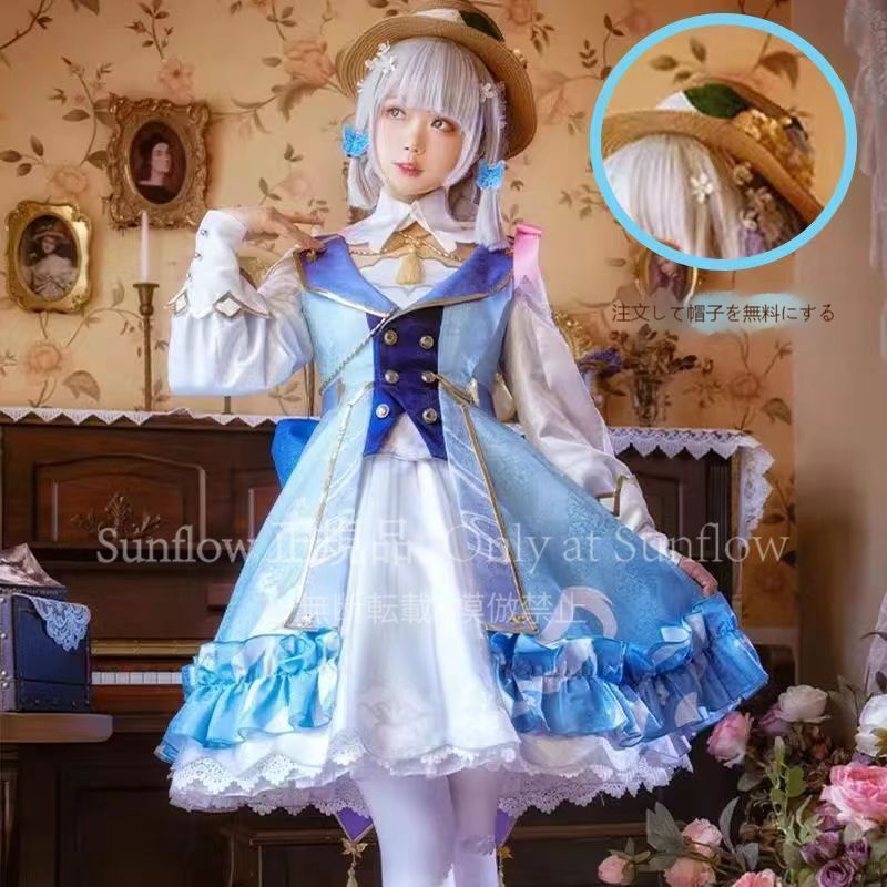 ♥ 神里綾華 花時来信 コスプレ衣装 少女プリンセス風 フルセット 高品質素材 イベント用 撮影会用 プレゼントに最適
