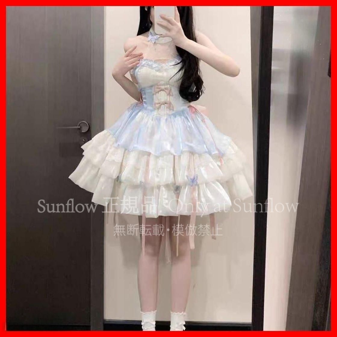 新品未使用】大人気バタフライロリータワンピースお姫様風で女子会映え