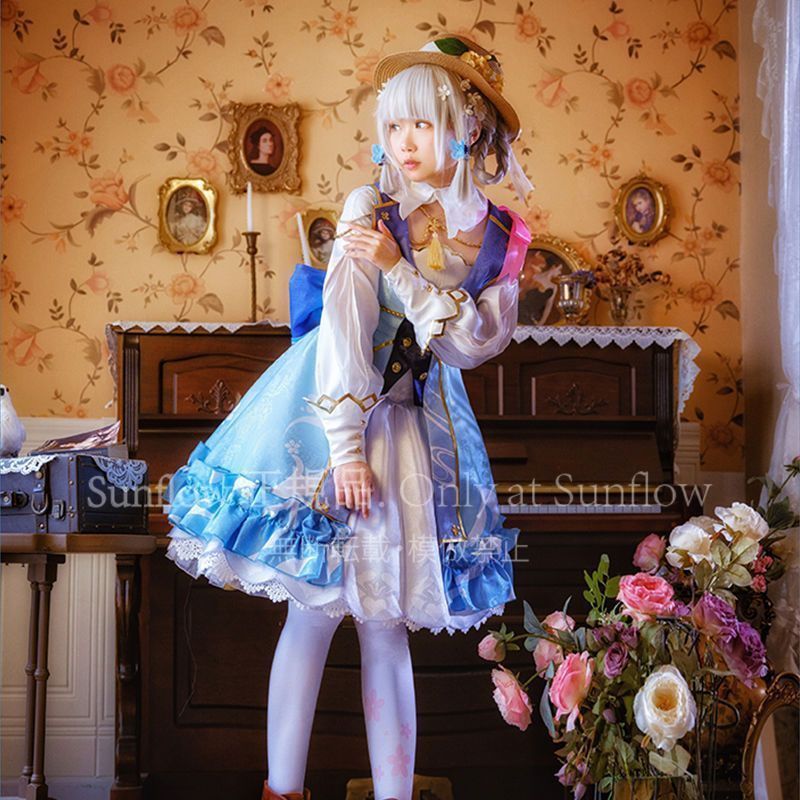 神里綾華 花時来信 コスプレ衣装 少女プリンセス風 フルセット 高品質素材 イベント用 撮影会用 プレゼントに最適
