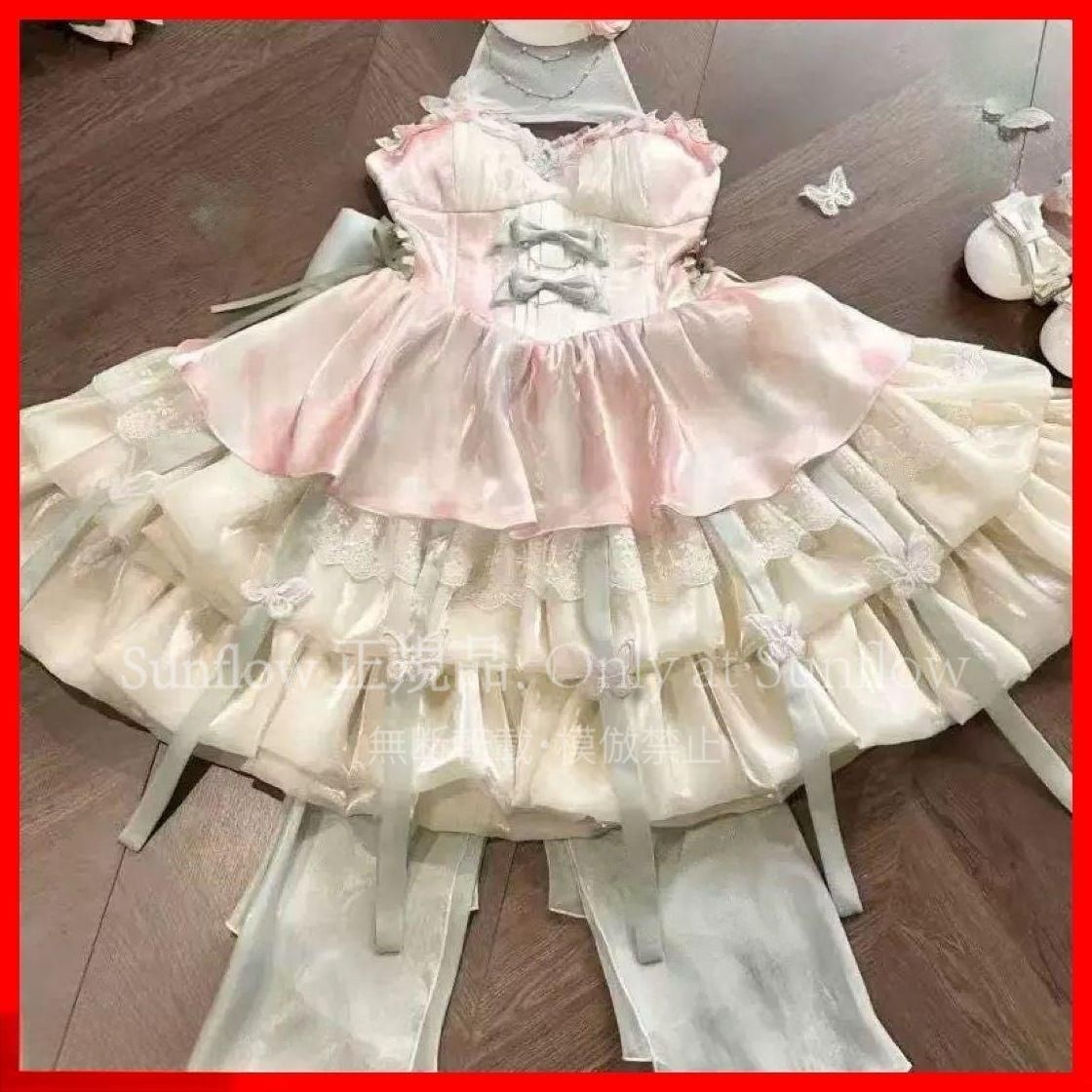 新品未使用】大人気バタフライロリータワンピースお姫様風で女子会映え