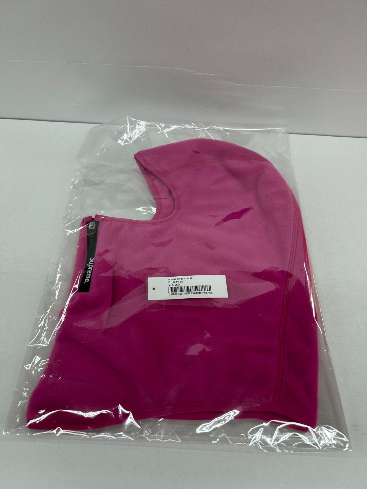 supreme バラクラバ　新品未使用 未使用 未開封 25fw Supreme Polartec Zip Balaclava pink