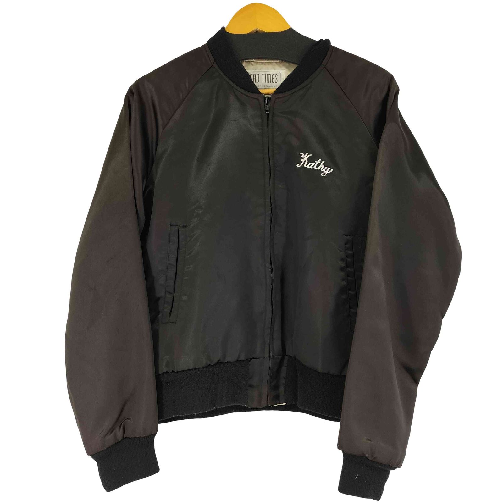 ユーズドフルギ 古着 Fad Times 90 S バック刺繍 サテンブルゾン メンズ 表記無
