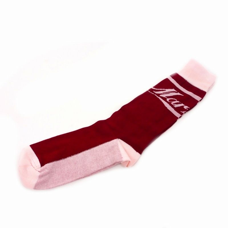 マルニ MARNI COLOR BLOCK LOGO SOCKS ソックス 靴下 12 レッド/ピンク