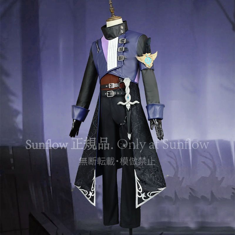 占い師 黯 コスプレ衣装 四周年 SSR時装 高品質 ト 上衣 披風 里衣 道具剣付き 男女兼用 高品質デザイン 撮影会 舞台演出 推し活 イベント プレゼントにも最適