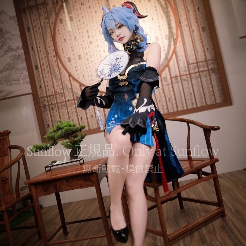 甘雨 かんう 海灯祭 かいとうさい 玄玉遥芳 げんぎょくようほう スキン コスプレ衣装 豪華フルセット 高品質デザイン 撮影会 舞台演出 推し活 プレゼントにも最適