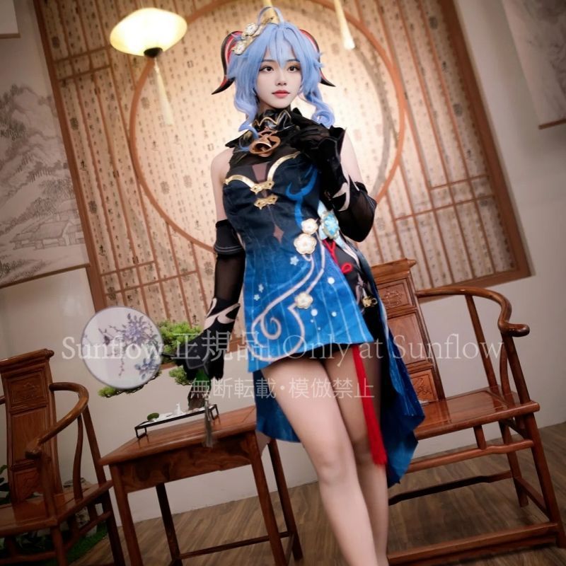 甘雨 かんう 海灯祭 かいとうさい 玄玉遥芳 げんぎょくようほう スキン コスプレ衣装 豪華フルセット 高品質デザイン 撮影会 舞台演出 推し活 プレゼントにも最適