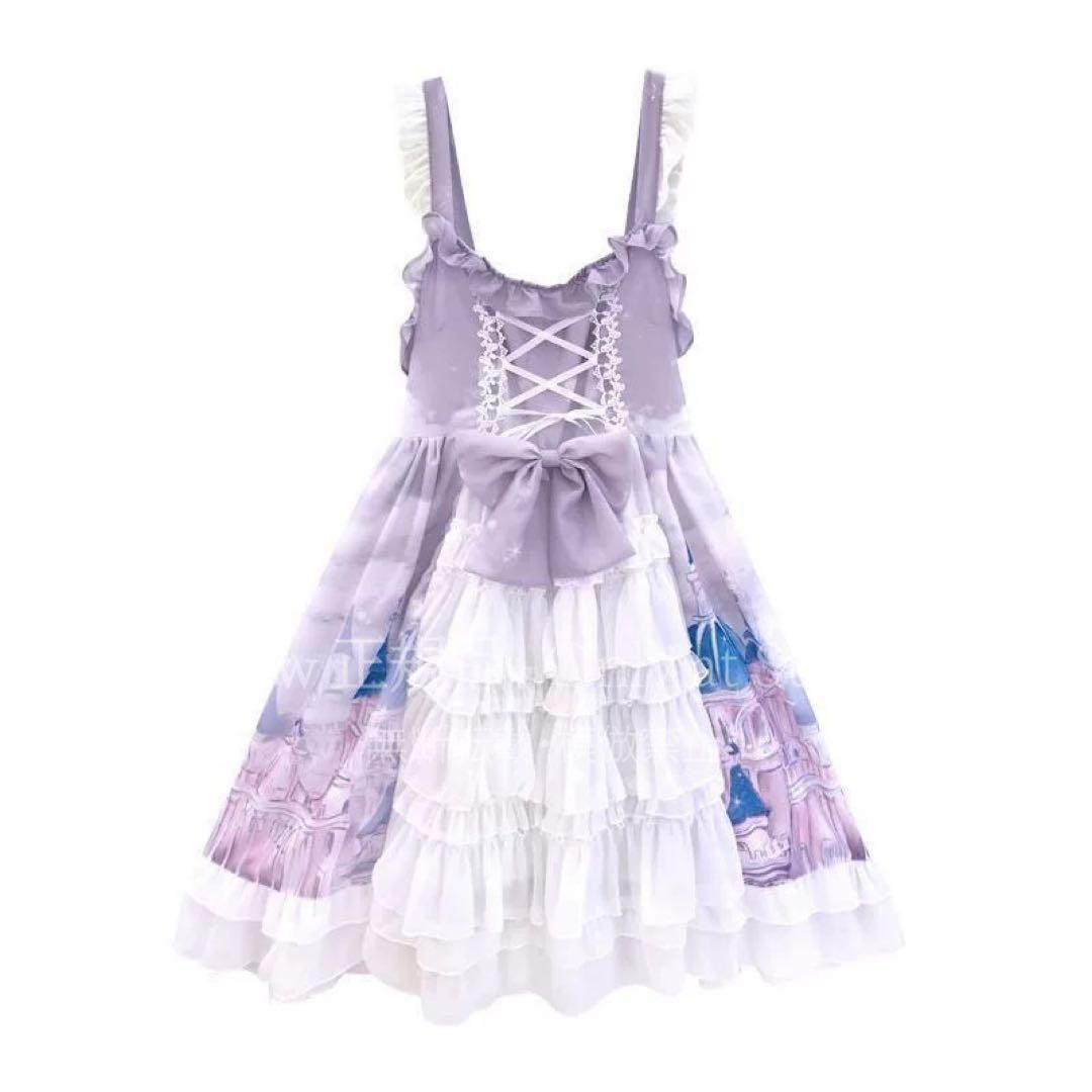 ロマンティックロリータジャンパースカートお出かけ女子会にぴったり