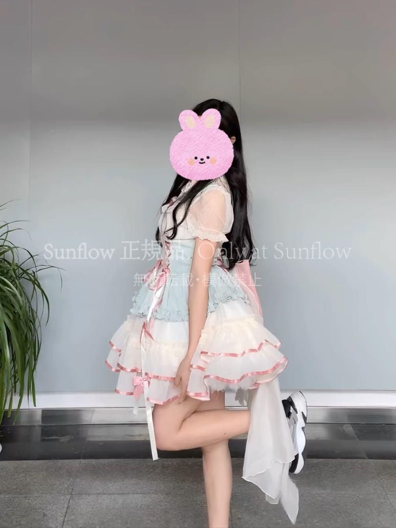 クラシカルロリータコルセット風ワンピ女子会やお出かけに最適