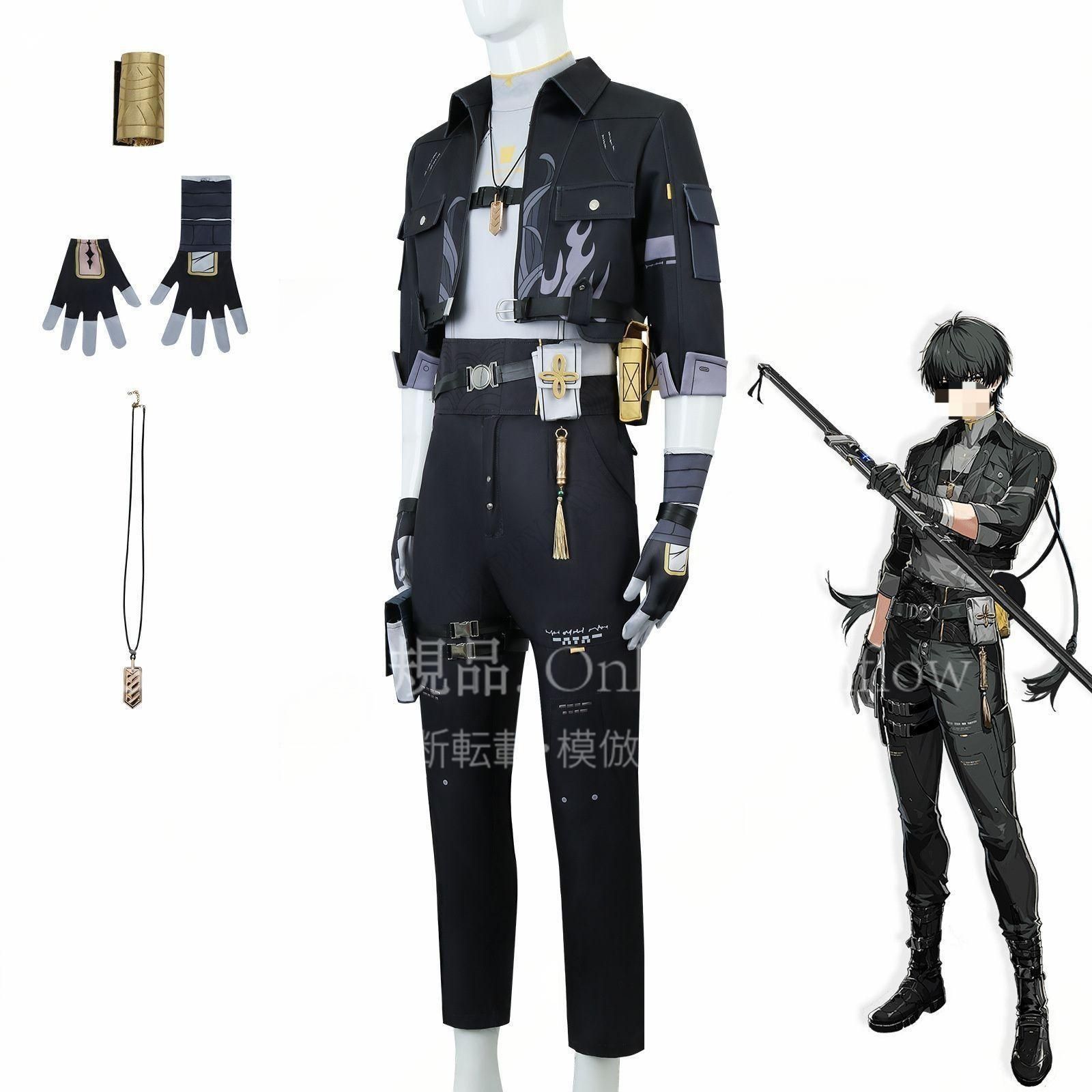 ヒョウハクシャ 漂泊者 男 コスプレ衣装 ヒロイン 主人公 Rover コスチューム 制服 大人 子供 cosplay イベント