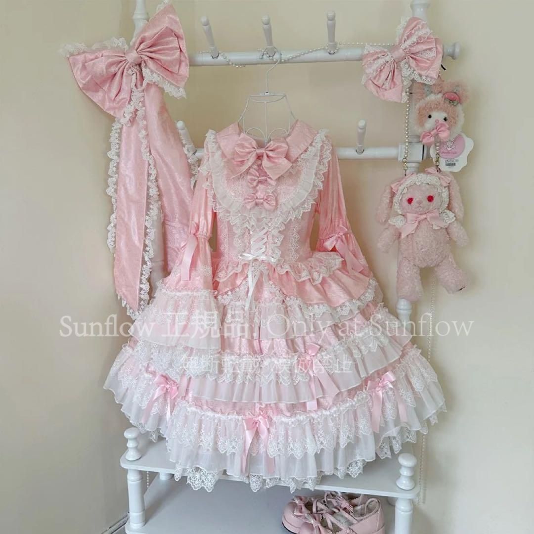 新品未使用】【黛薇爾】ゴスロリ?ロリータドレス doll長袖opロリィタ姫