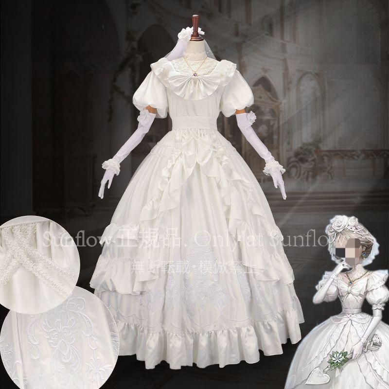 紅夫人 コスプレ衣装 応許之日 礼装 豪華セット 高品質素材 ウェディングドレス風 舞台撮影 イベント用 仮装 プレゼントに最適