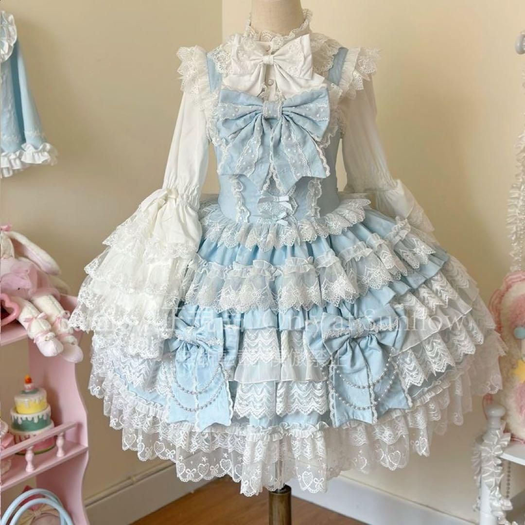 ロリィタドレス 水色