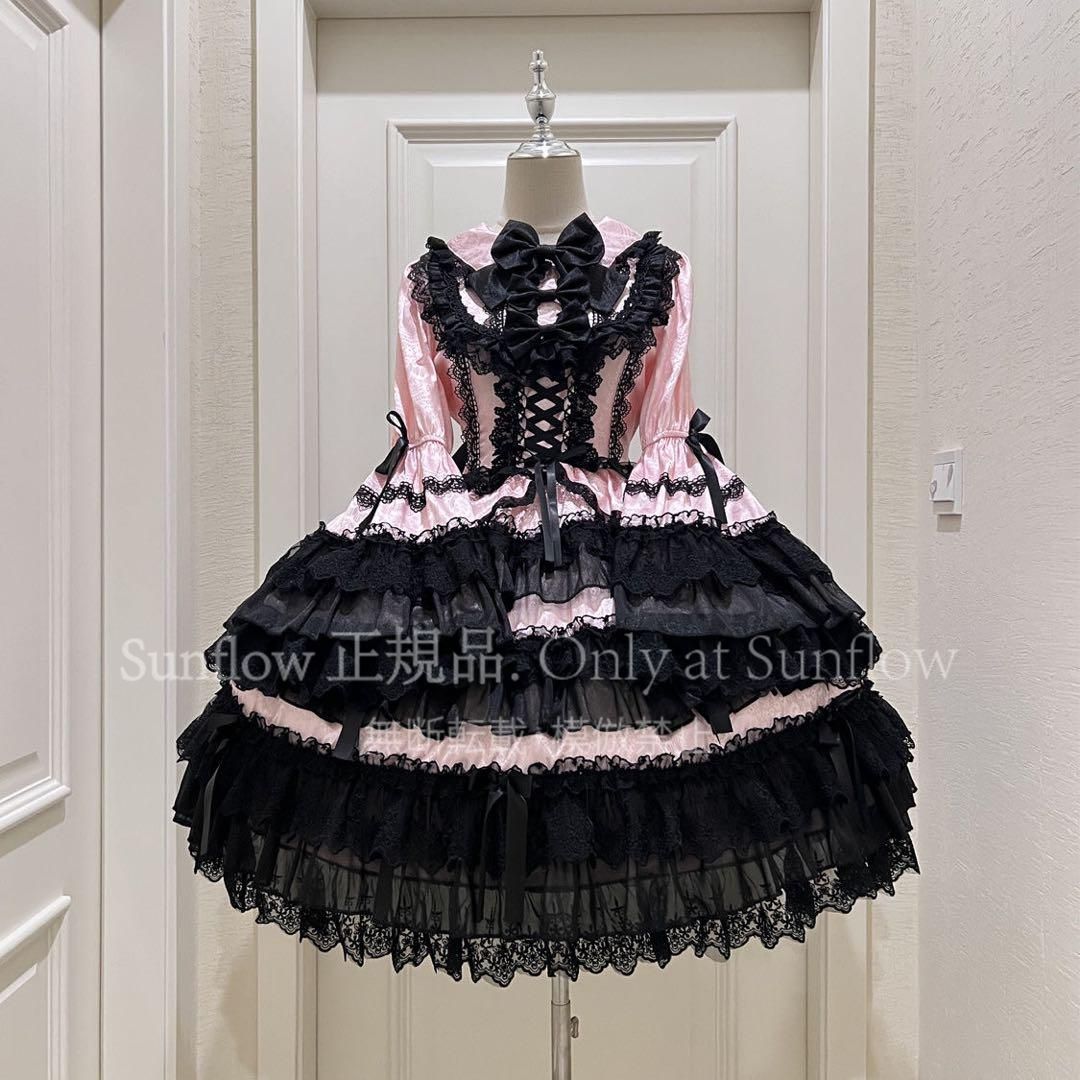 新品未使用】【 黛薇爾】ゴスロリロリータドレス doll長袖opロリィタ姫