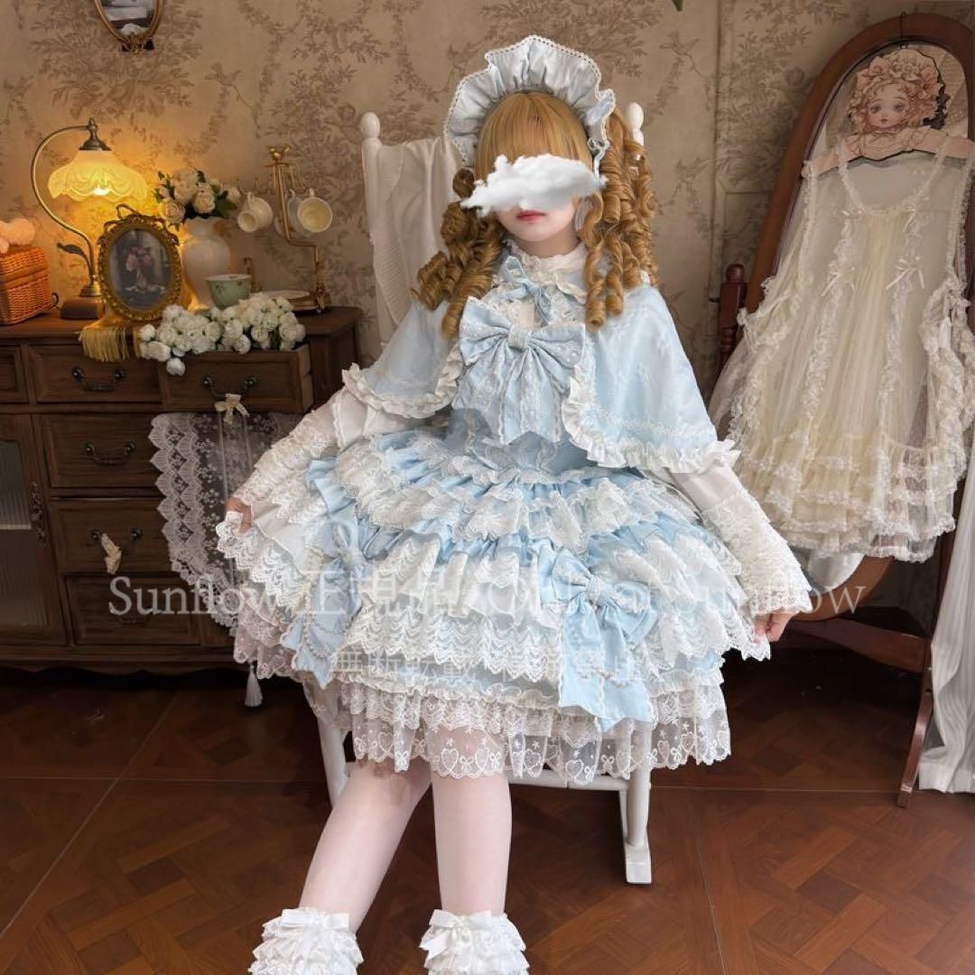ロリィタドレス 水色