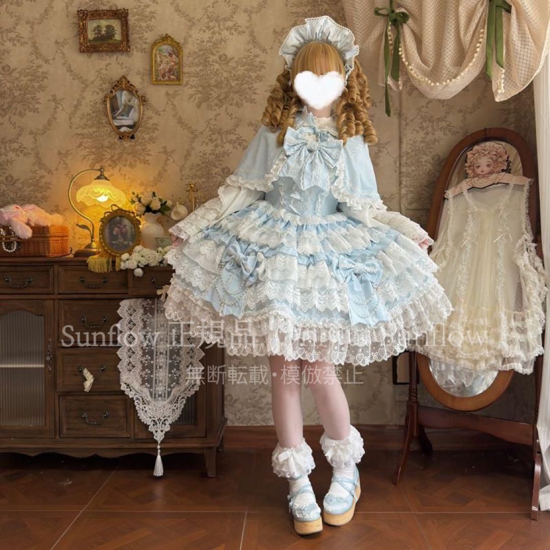 ロリィタドレス 水色