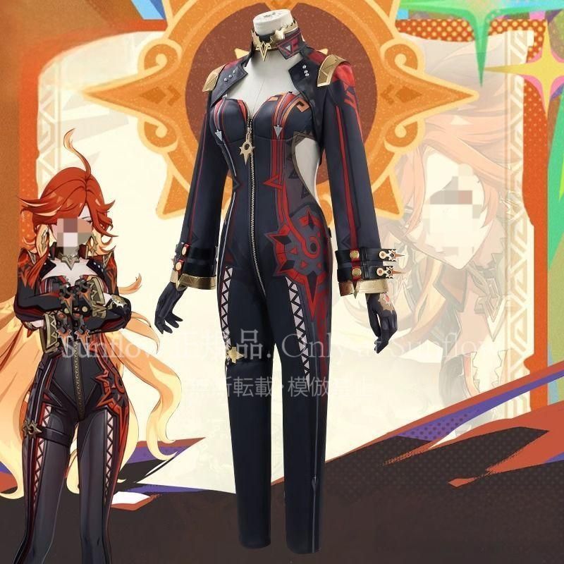 炎神 えんじん マーヴィカ ナタ 浮世 七神 俗世の七執政 しちしん ぞくせのしちしっせい コスプレ衣装 豪華フルセット 高品質デザイン 撮影会 舞台演出 推し活 プレゼントにも最適