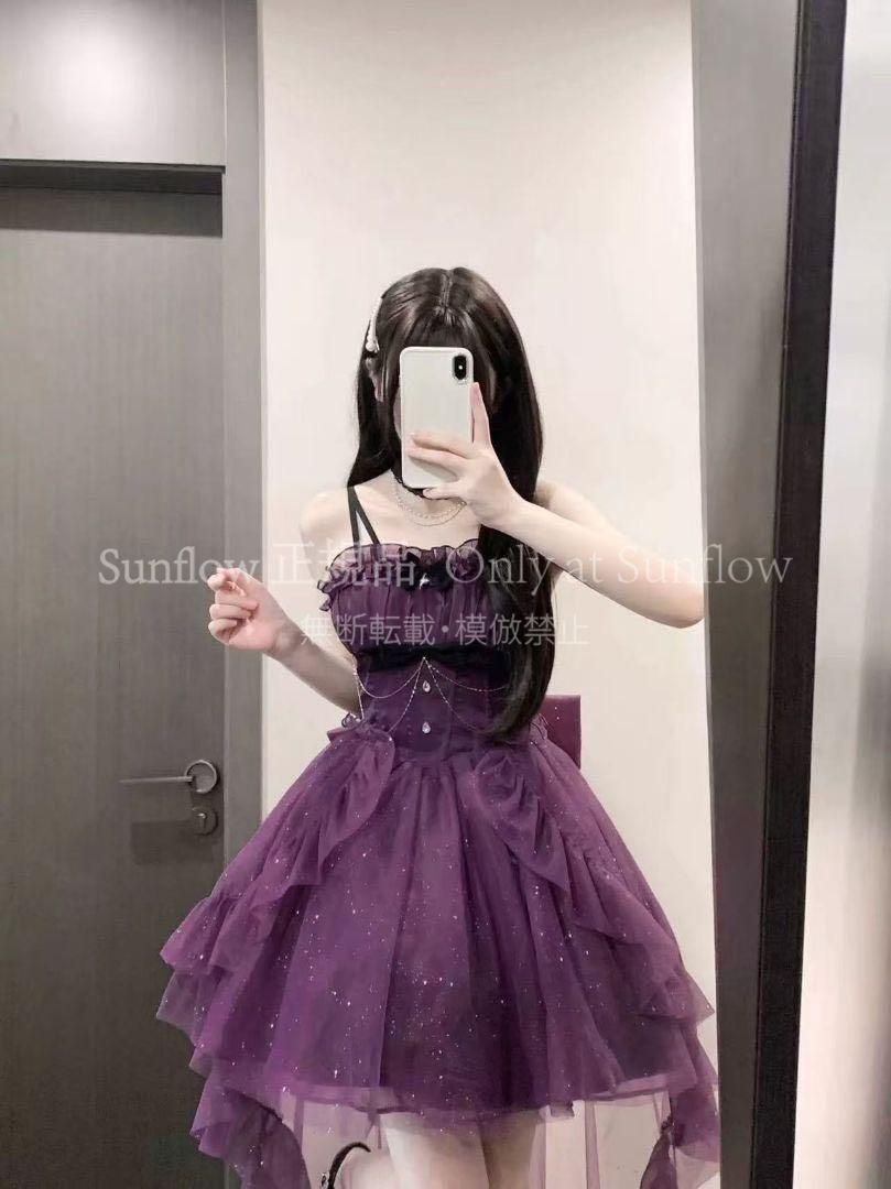 即発送　ゴスロリ　ポラリスライトドレスプレミアム星空の細閃姫スカート ロリータ 新品未使用】ゴスロリドレス ポラリスライトドレスプレミアム星空の細