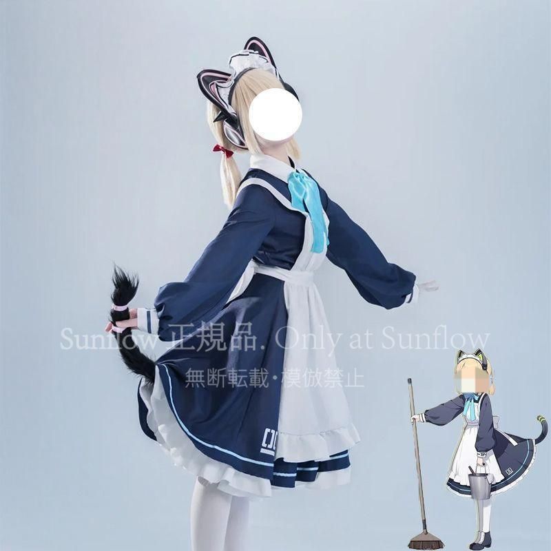 ブルーアーカイブ 才羽桃井 メイド服 コスプレ衣装 フルセット 高品質素材 日常服 推し活 キャラクター再現 イベント用 撮影会用 コスチューム