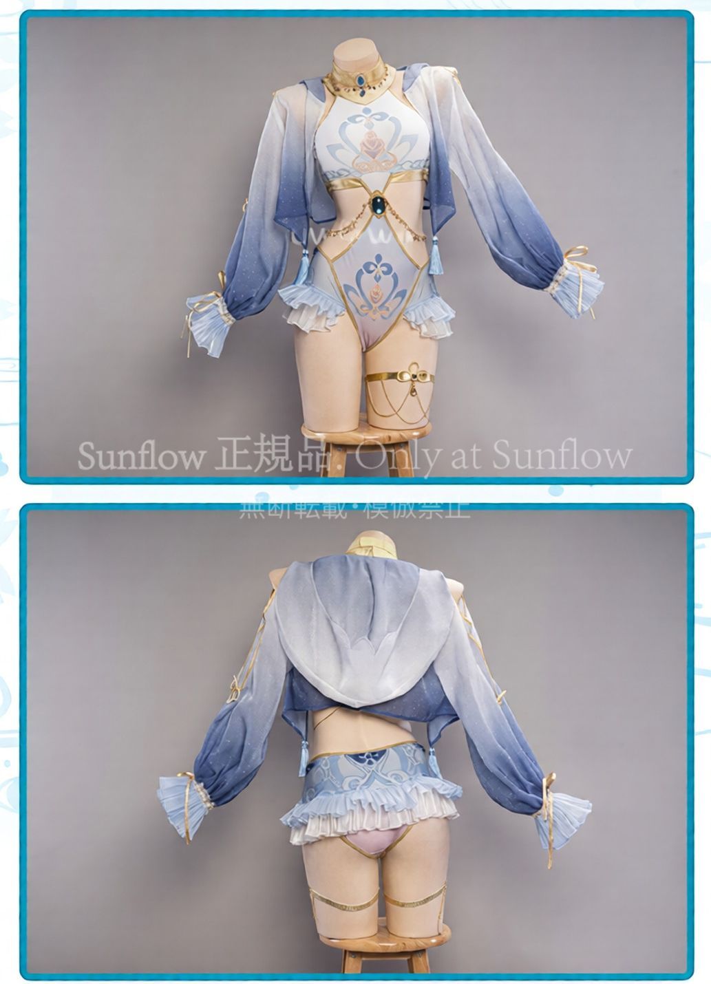 ニィロウ 水着 コスプレ衣装 オリジナルデザイン 豪華セット セクシー水着 ビキニ風ワンピース 外套付き 撮影会 イベント用 日常着用可 プレゼント