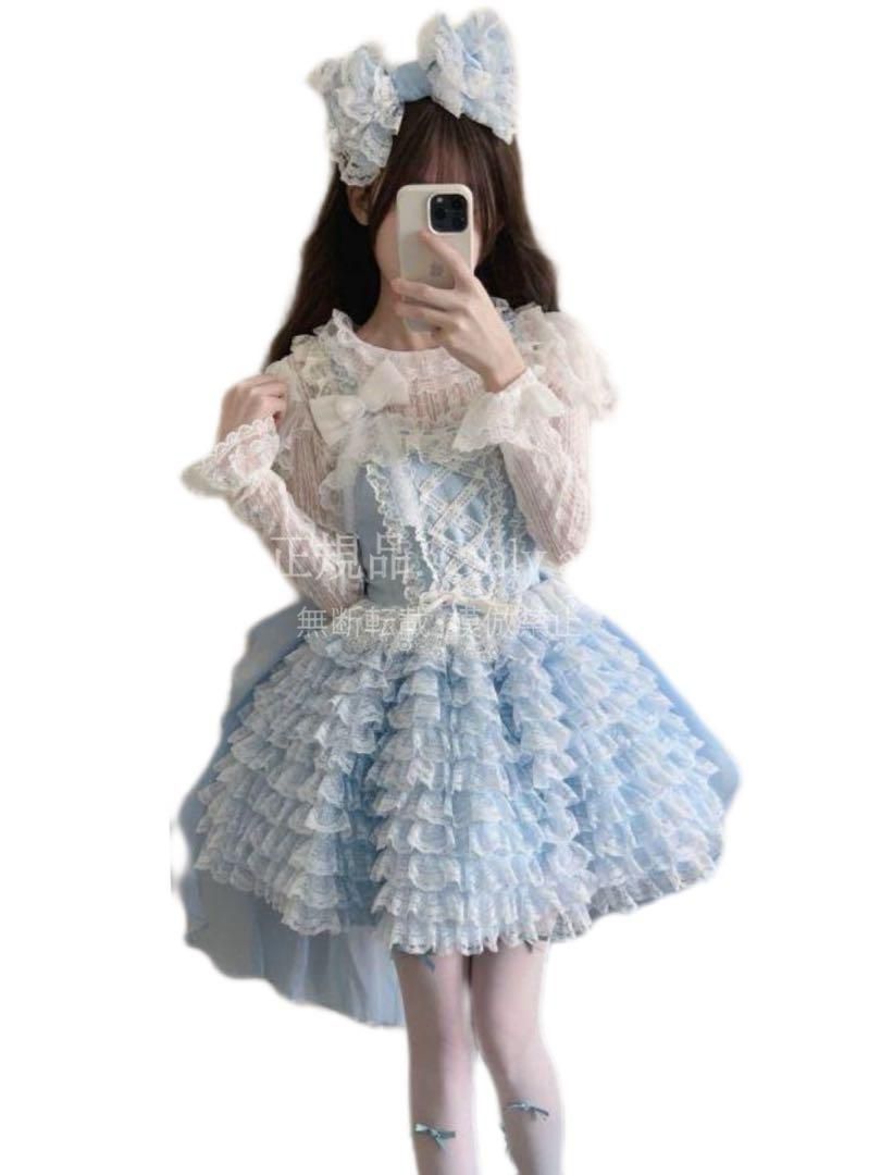 ♥ シュガーガール~ミレニアムレイレイ ロリータドレスJSKサスペンダーワンピース