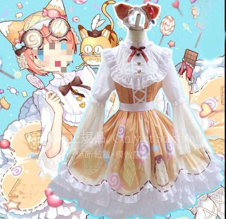 ♥ 機械技師 キャンディガール コスプレ 全セット ロリータ衣装 メイド服 可愛い cosplay 忘年会 漫遊展 撮影用