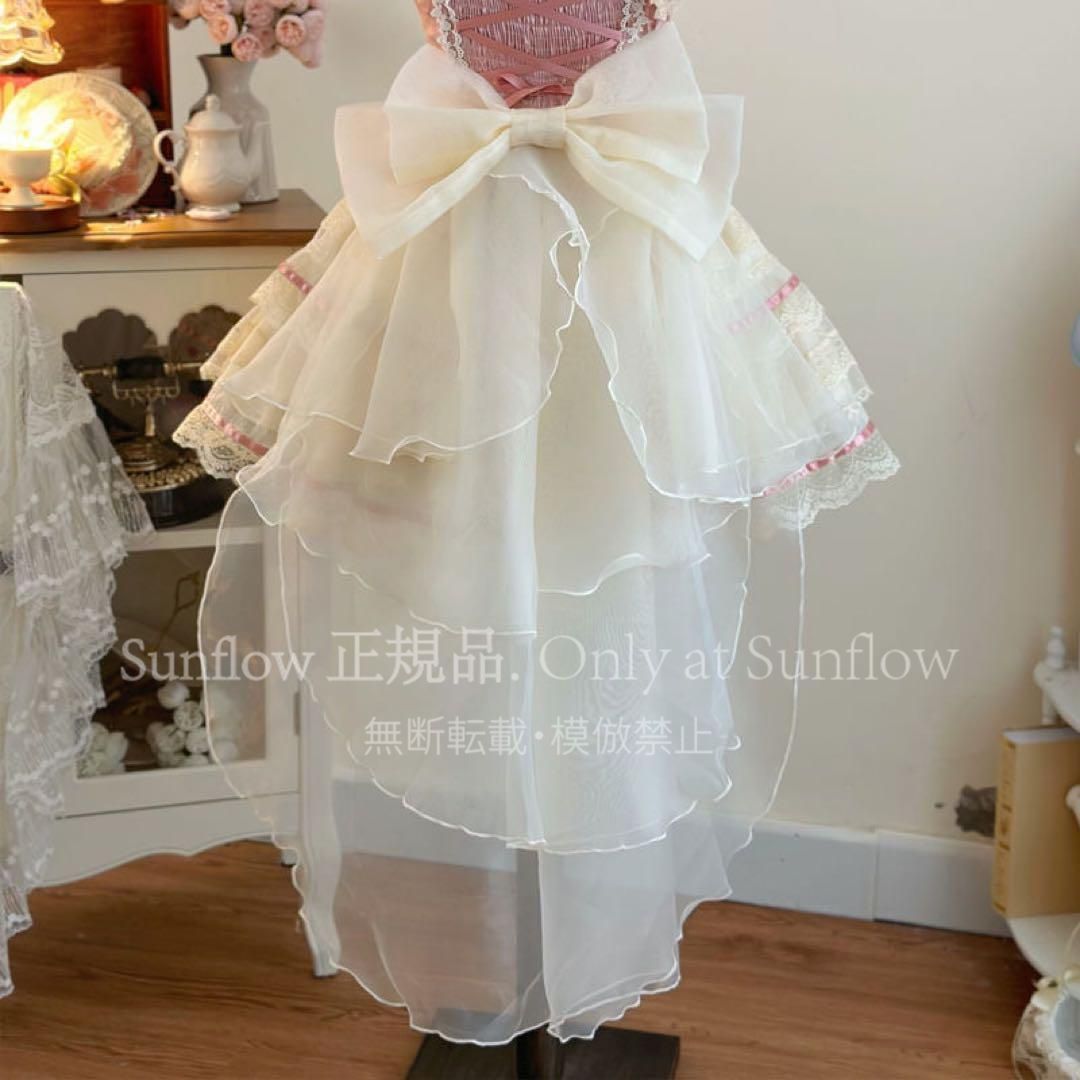 少女恋心 ゴスロリ キャミソール ミニスカート リボン3点セット ピンク