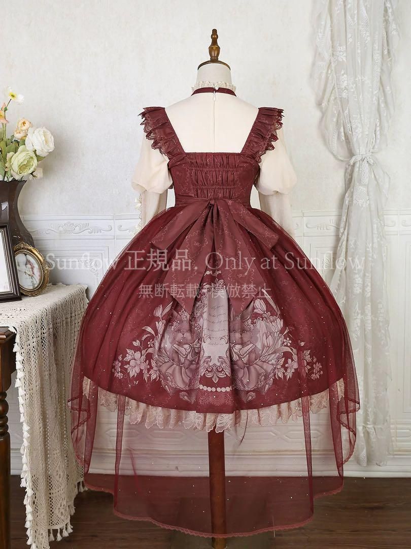 クラシカルロリータ 優雅なアンティーク感あるロリータジャンパースカート