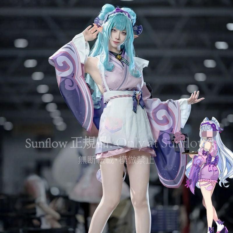 夢見月瑞希 ゆめみづきみずき コスプレ衣装 フルセット キュート ピンク パープル 和風アレンジ リボン付き 高品質素材 撮影会 イベント用 推し活 衣装 コスチューム