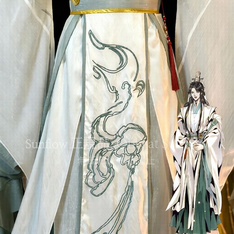 風師青玄 コスプレ衣装 中国風 フルセット ウィッグ付 シューズ別途 可 高品質素材 舞台撮影 イベント用 プレゼントに最適