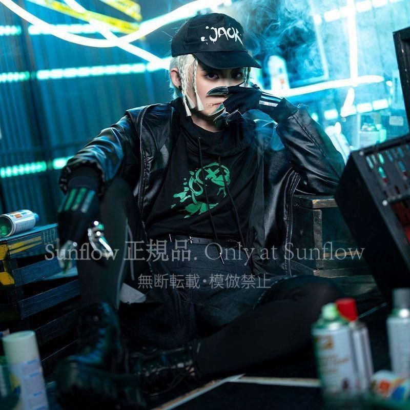 傭兵 ナイブ コスチューム コラボ パーカー ショートパンツ フルセット 高品質素材 豪華デザイン 舞台撮影用 イベント用 プレゼントに最適 二次元コスプレ アニメ衣装 キャラクター再現