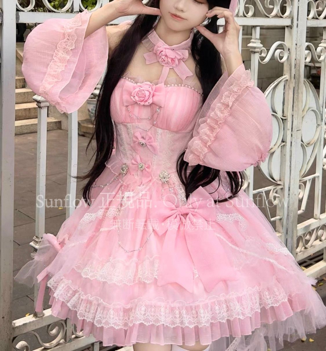 ゴスロリ・ロリータドレス ピンク ゴスロリ・ロリータドレス ピンク Amazon.co.jp: [SSUPTEMBER2