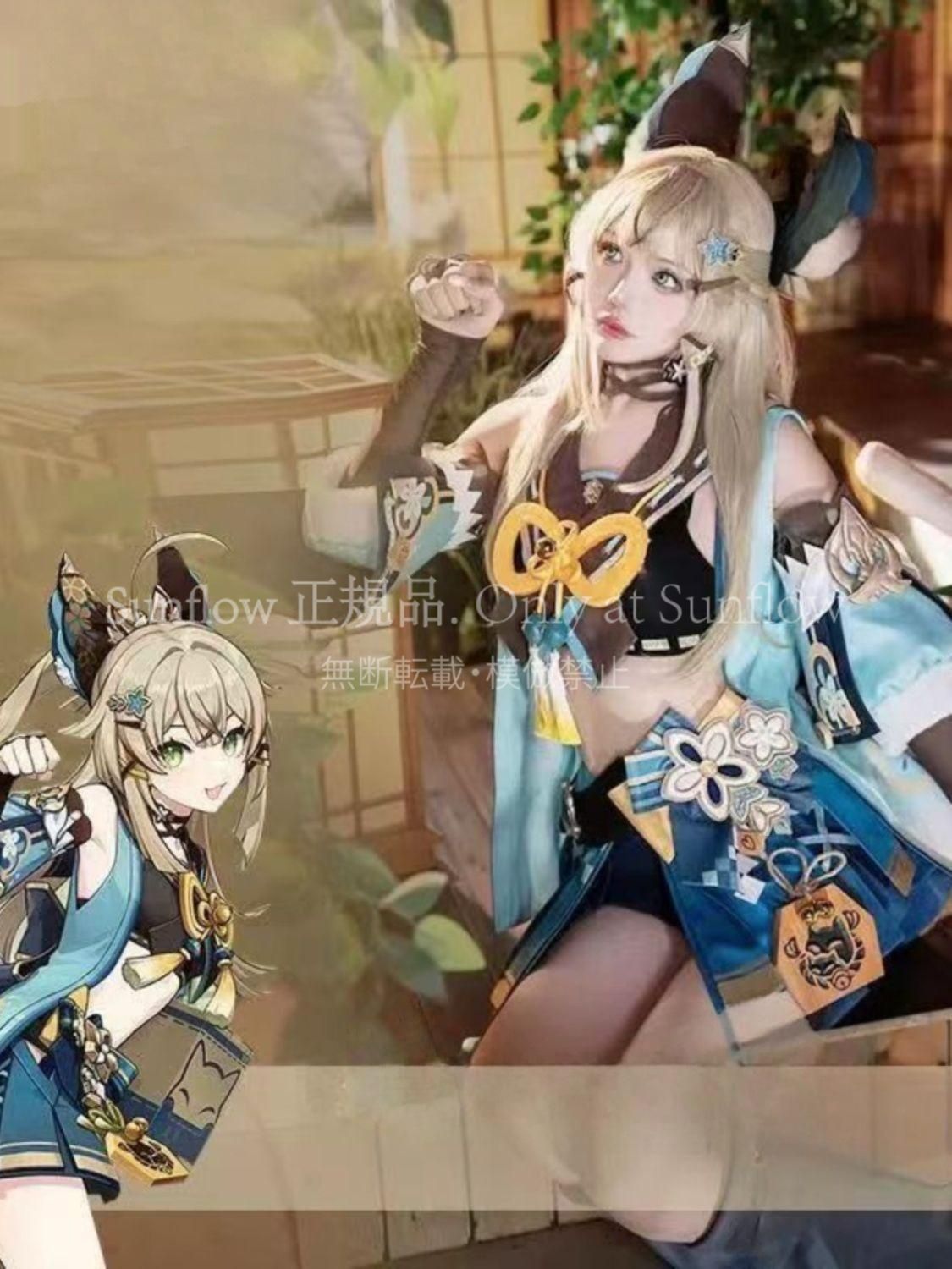 綺良々 きらら コスプレ衣装 完全再現 豪華18点フルセット アニメゲーム仮装 撮影イベント用 高品質ウィッグ付属 キャラクター デザイン衣装 女子用 プレゼントにも最適