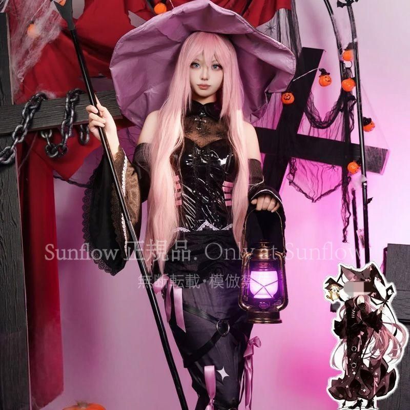 舞女 流離の月光 コスプレ衣装 豪華セット 撮影会 イベント用 ドレス 魔女風 長袖ワンピース アニメキャラ再現 仮装衣装 プレゼント