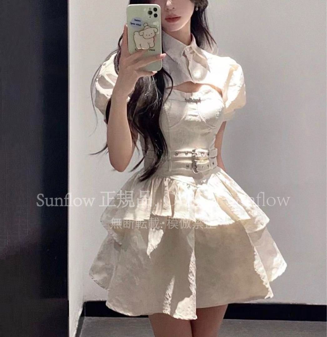 ゴスロリロリータ ゴシック風 森ガール 地雷系 コスプレ 2点セット