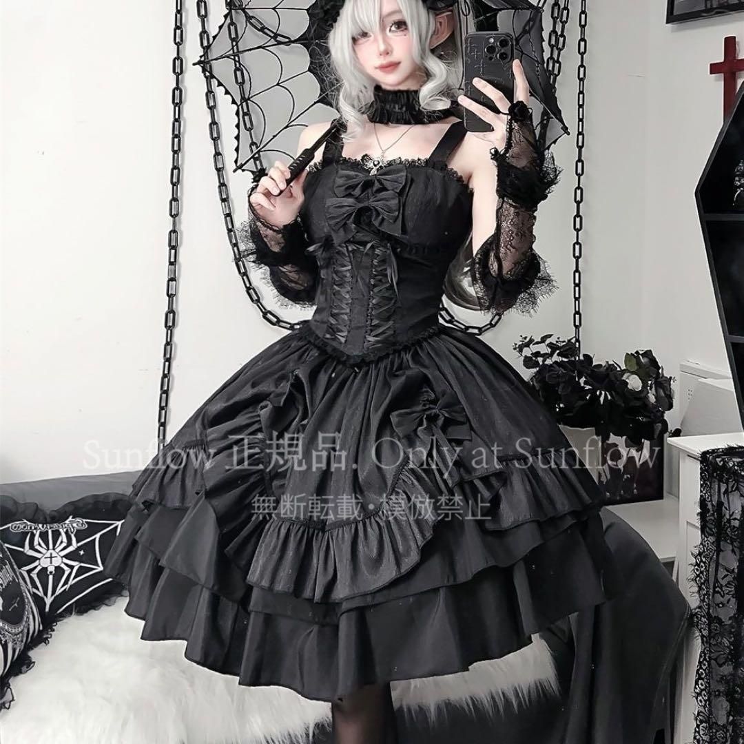 ゴスロリ 2点セット ミニ スカート ボトムス トップス ゴシック セットアップ