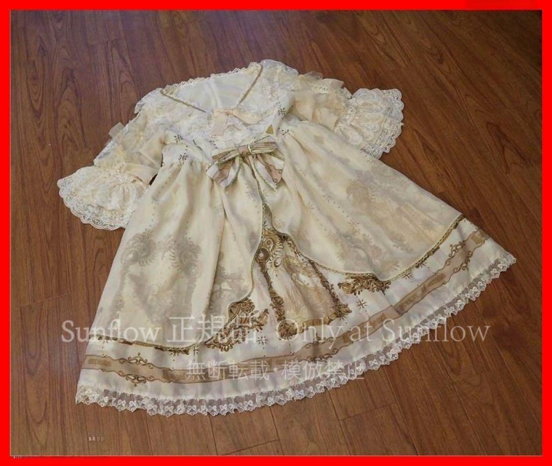 ロリータ3点セットパニエ＆カチューシャ付きワンピース お出かけ 女子会