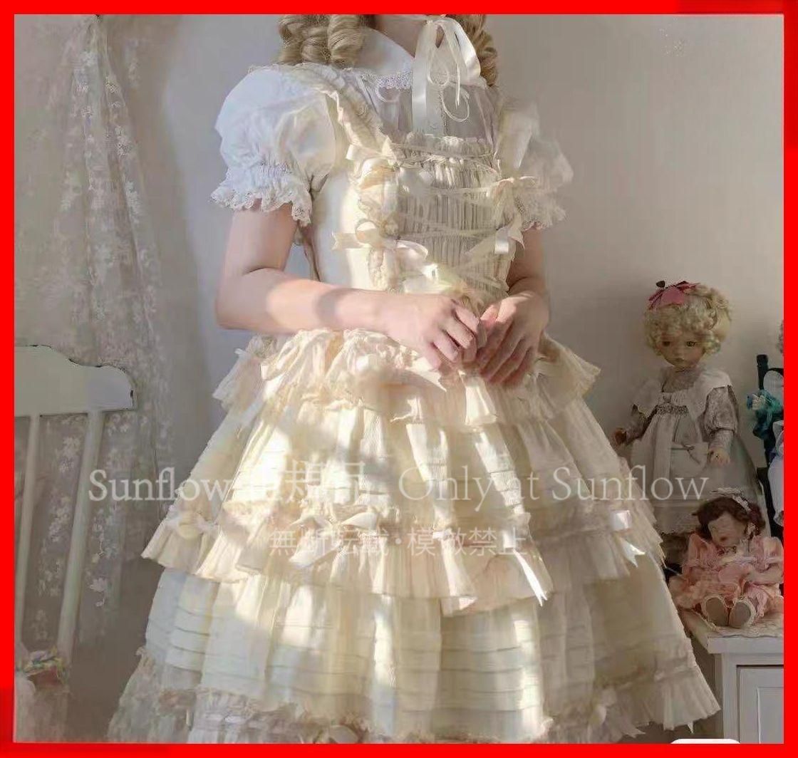 シンプルロリータジャンパースカート普段着や女子会にもぴったり