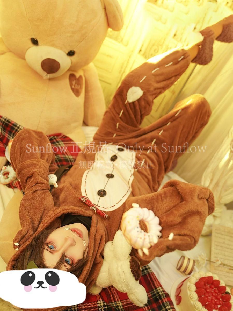 傭兵 コスプレ衣装 ナイブサベダー BROWN小熊 睡衣スタイル 豪華セット かわいい着ぐるみ フード付きオールインワン パジャマ風 高品質生地 撮影会 舞台演出 推し活 イベント プレゼント用 男女兼用