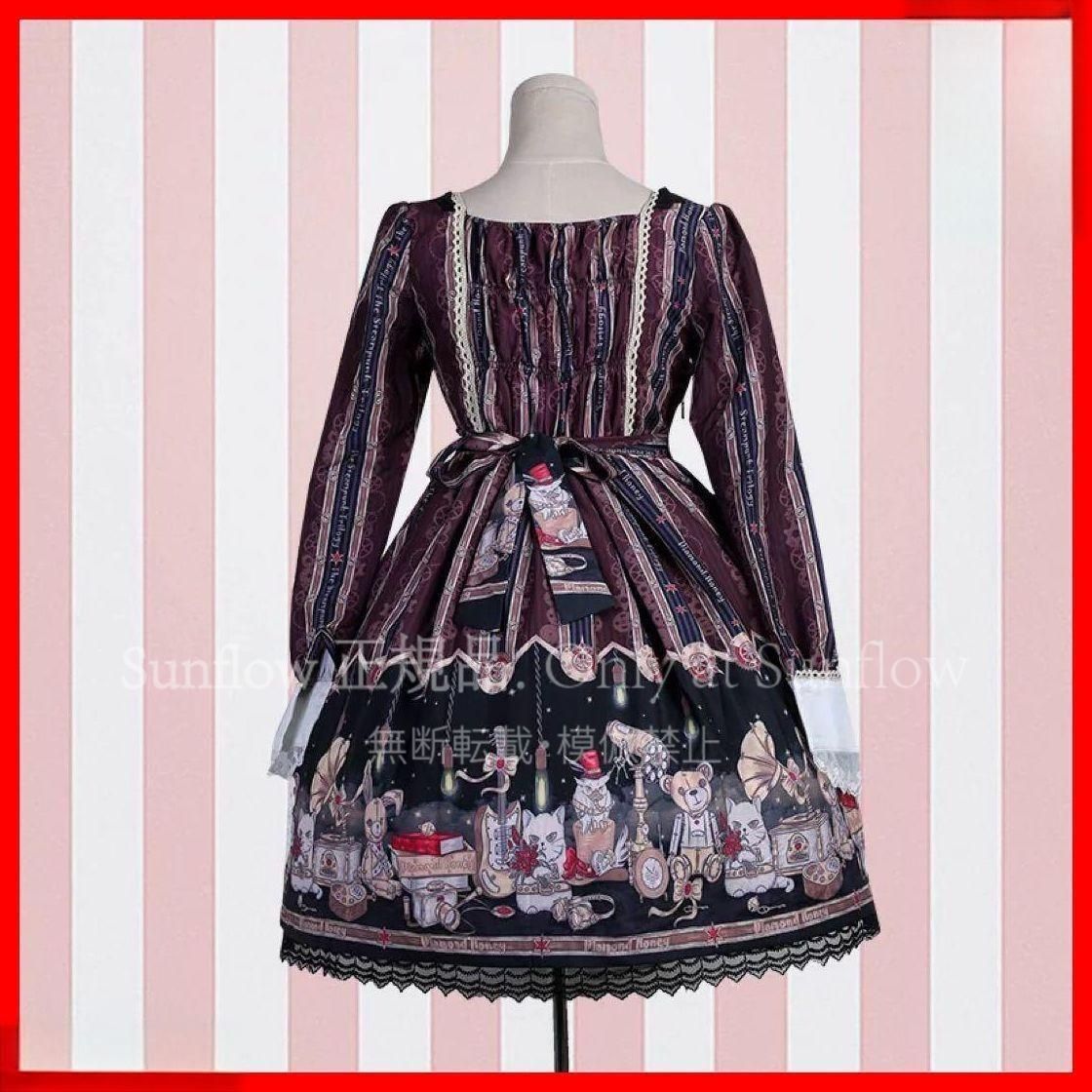 クラシカルなロリータワンピース普段着にも女子会にも