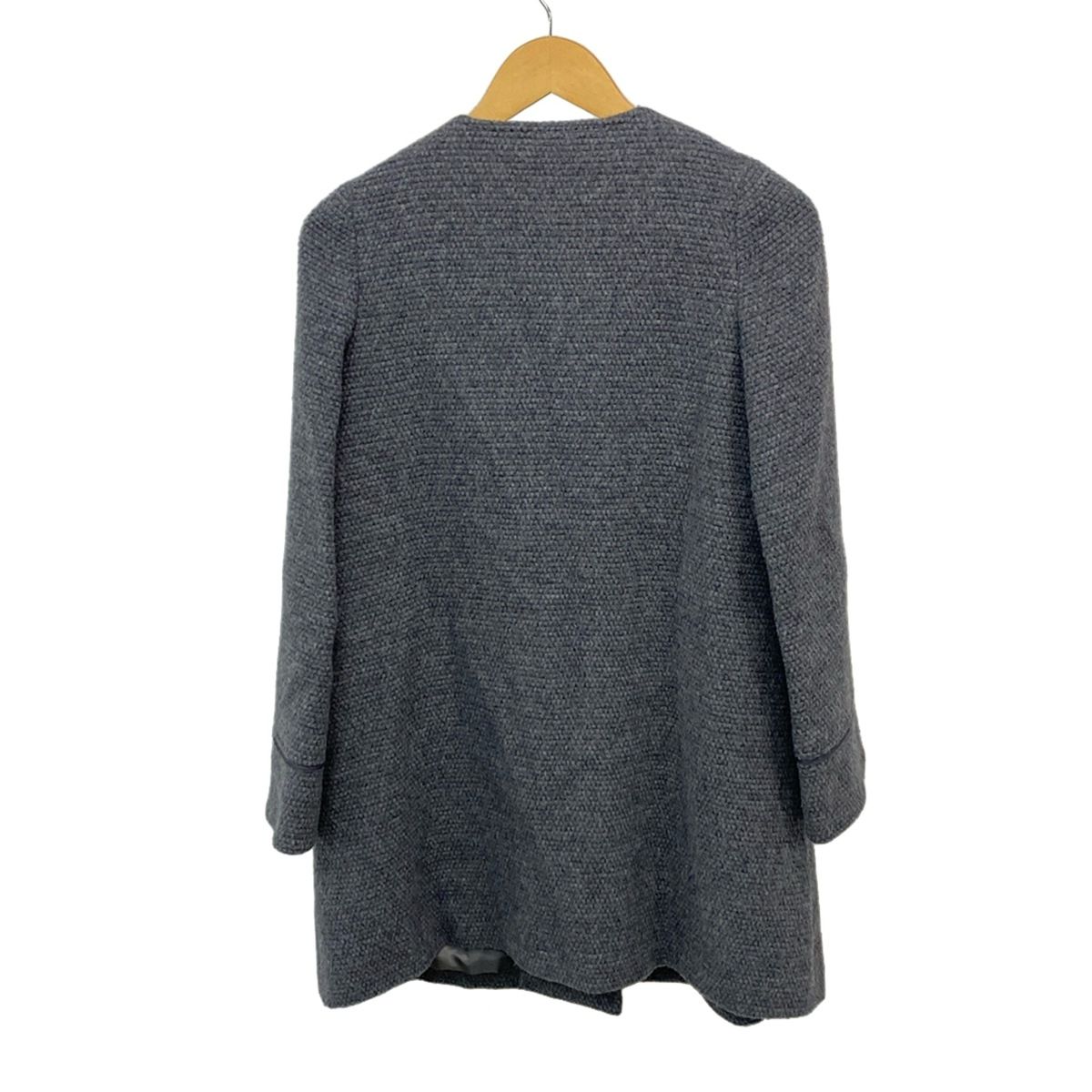 LANVIN en Bleu(ランバンオンブルー) コート サイズ36 S レディース美品 - ダークグレー 長袖/秋/冬