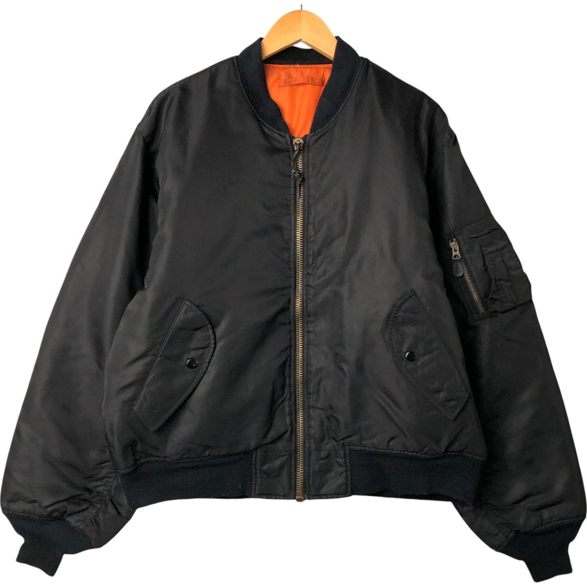 古着 民間品 ST ARMY MA 1タイプ 中綿入り ミリタリー フライトジャケット メンズL相当 eaa 561938