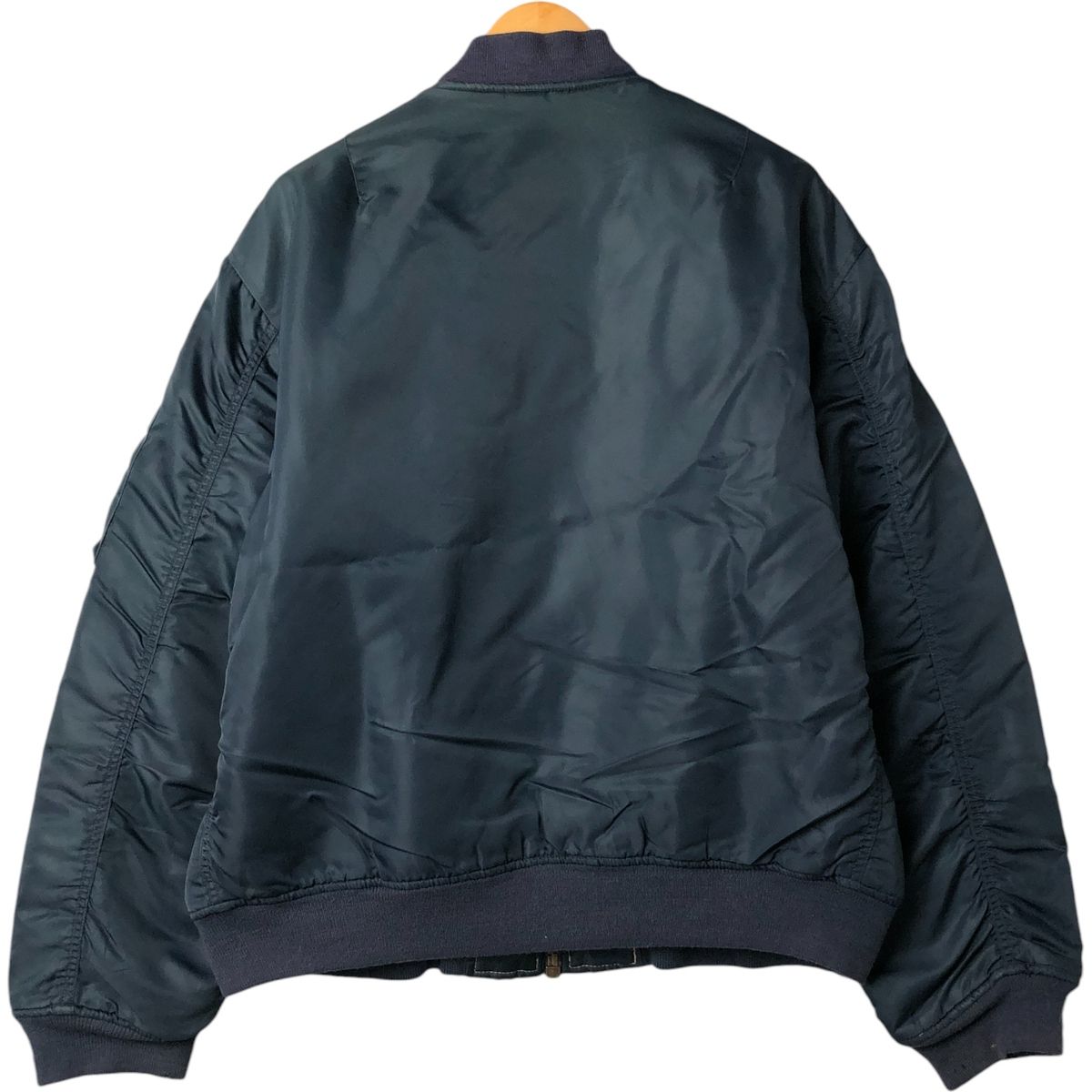 古着 民間品 FLY CLUB MA-1タイプ 中綿入り ミリタリー フライトジャケット メンズL相当|eaa 562576