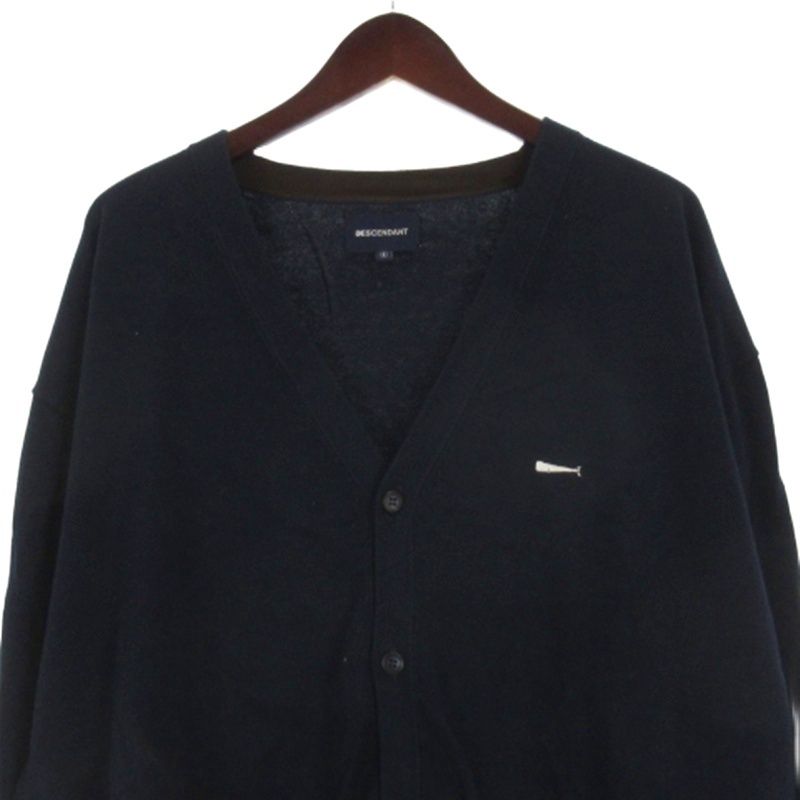 ディセンダント DESCENDANT NURSE KNIT CARDIGAN Vネック ニット