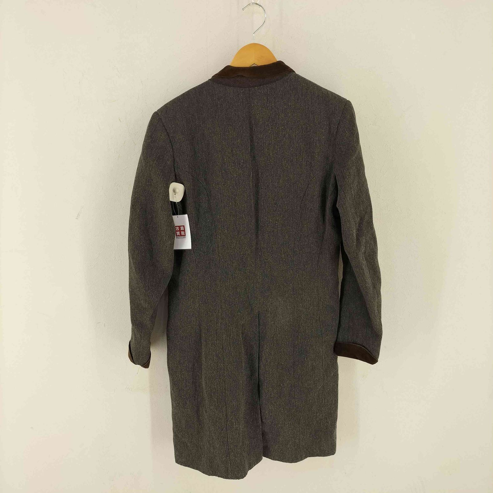 ポールスミスコレクション Paul Smith COLLECTION ベルベット切替 比翼コート メンズ 表記無